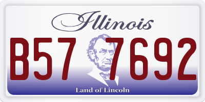 IL license plate B577692