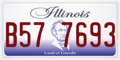 IL license plate B577693