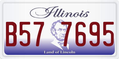 IL license plate B577695