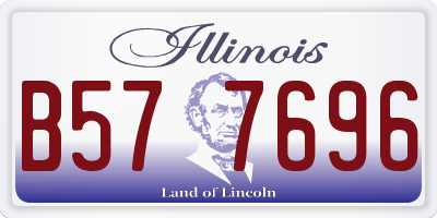 IL license plate B577696