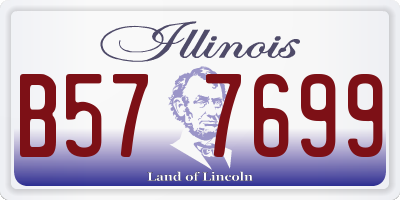 IL license plate B577699