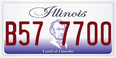 IL license plate B577700