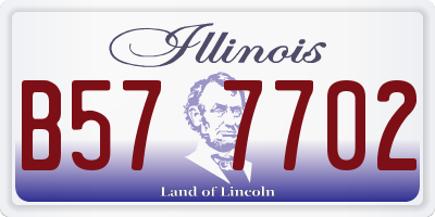 IL license plate B577702