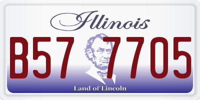 IL license plate B577705
