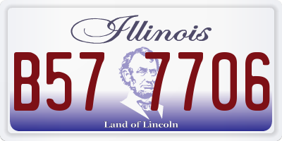 IL license plate B577706