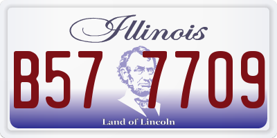 IL license plate B577709