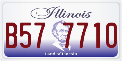 IL license plate B577710