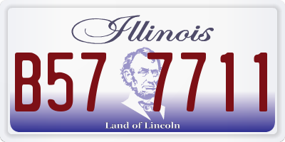 IL license plate B577711