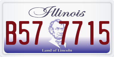 IL license plate B577715