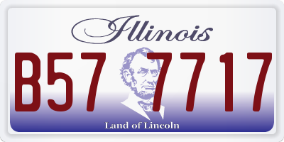 IL license plate B577717