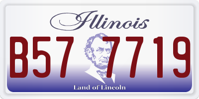 IL license plate B577719