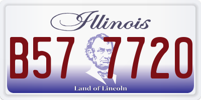 IL license plate B577720