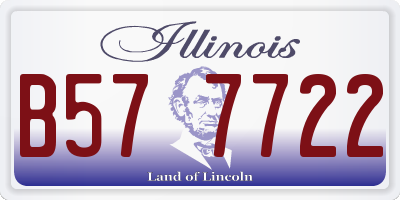 IL license plate B577722