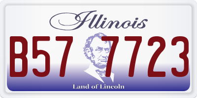 IL license plate B577723