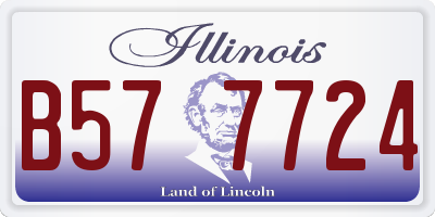 IL license plate B577724