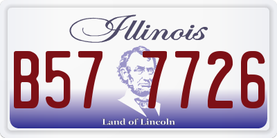 IL license plate B577726