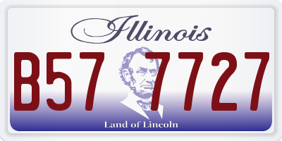 IL license plate B577727
