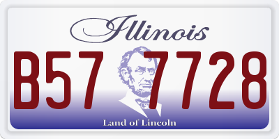 IL license plate B577728