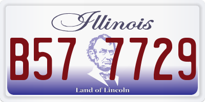 IL license plate B577729