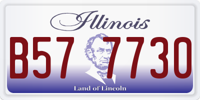 IL license plate B577730