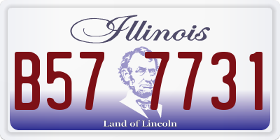 IL license plate B577731