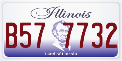 IL license plate B577732