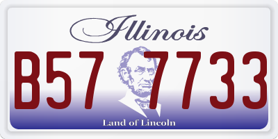 IL license plate B577733