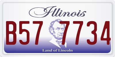 IL license plate B577734