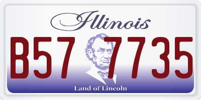 IL license plate B577735