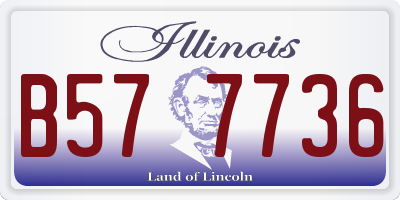 IL license plate B577736