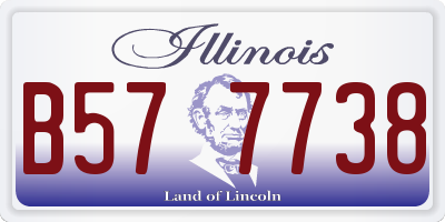 IL license plate B577738
