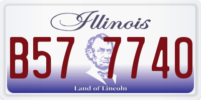 IL license plate B577740