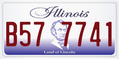 IL license plate B577741