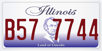IL license plate B577744