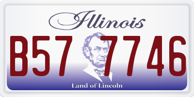 IL license plate B577746