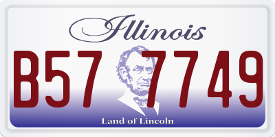 IL license plate B577749