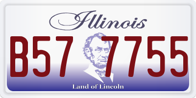 IL license plate B577755