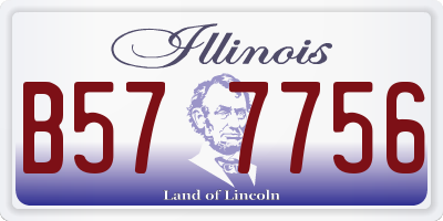 IL license plate B577756