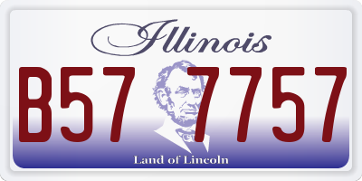 IL license plate B577757