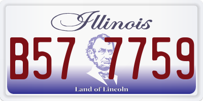 IL license plate B577759