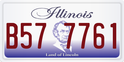 IL license plate B577761