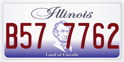 IL license plate B577762