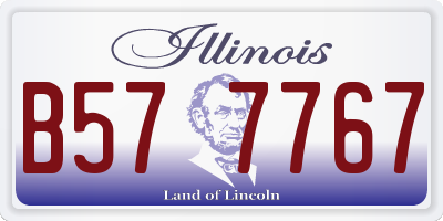IL license plate B577767