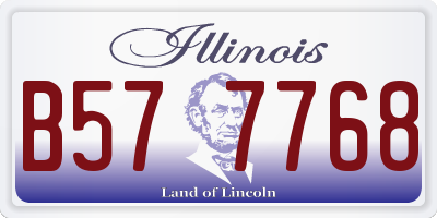 IL license plate B577768