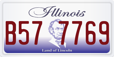IL license plate B577769