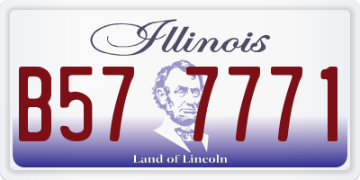 IL license plate B577771