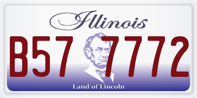 IL license plate B577772