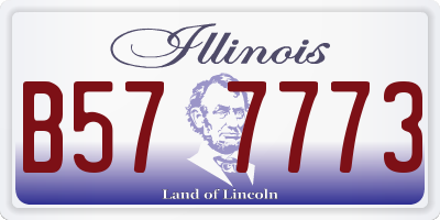 IL license plate B577773