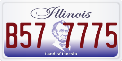 IL license plate B577775
