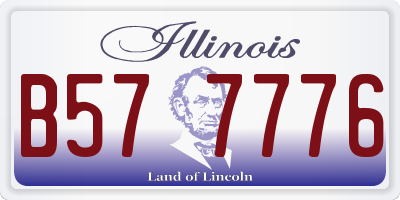 IL license plate B577776